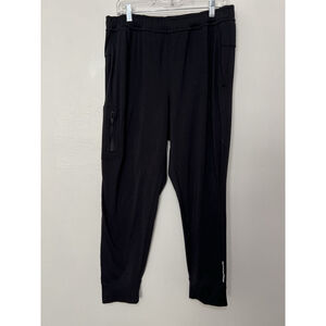 Balance Collection Joggers Mens Large Black Drawstring Waist Track Pants